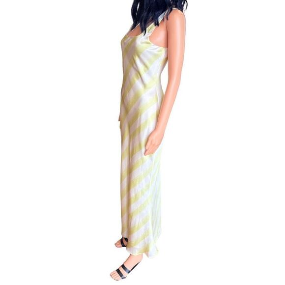 NWT Avec Les Filles Bias Cut Striped Maxi Dress - Picture 5 of 7